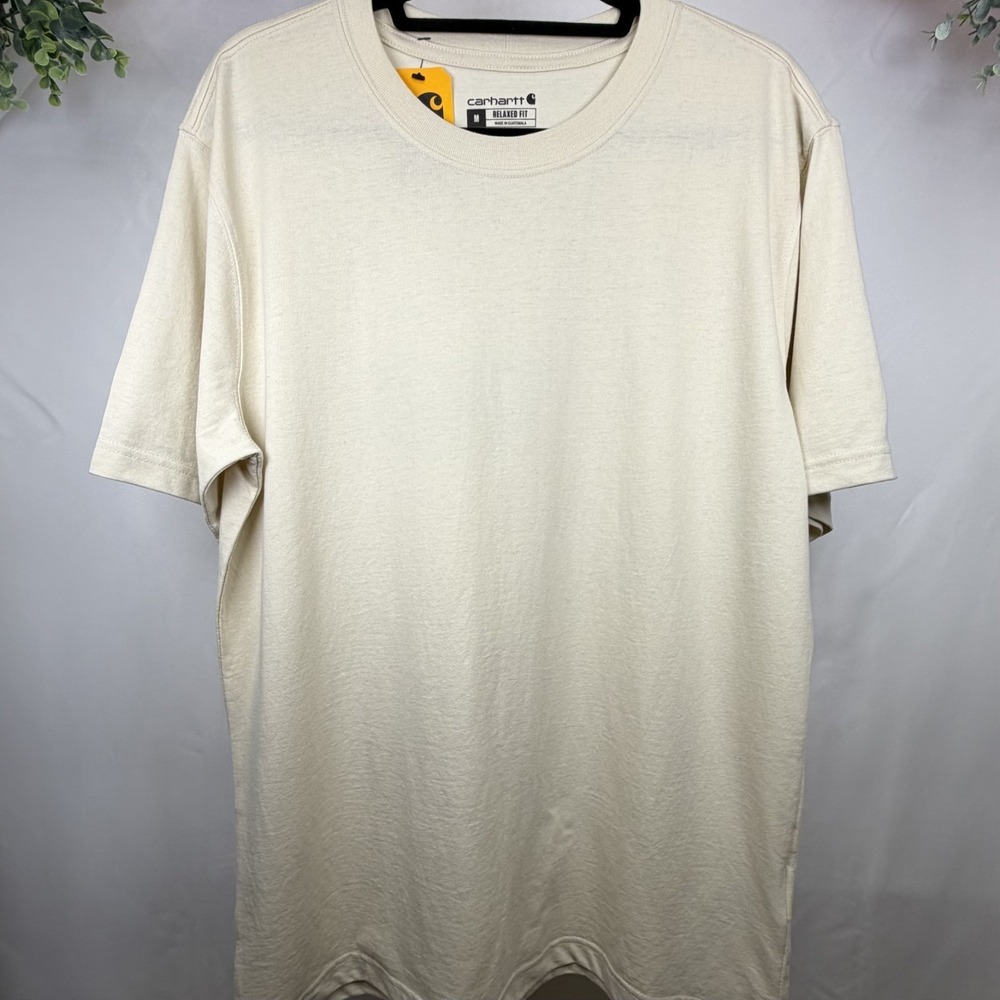 Carhartt T Shirt Mens M Brown Relaxed Fit Tagless Crewneck Graphic Print
